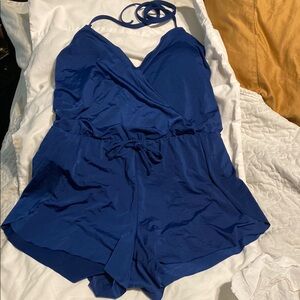 Kenneth Cole Reaction Blue One Piece Swimsuit